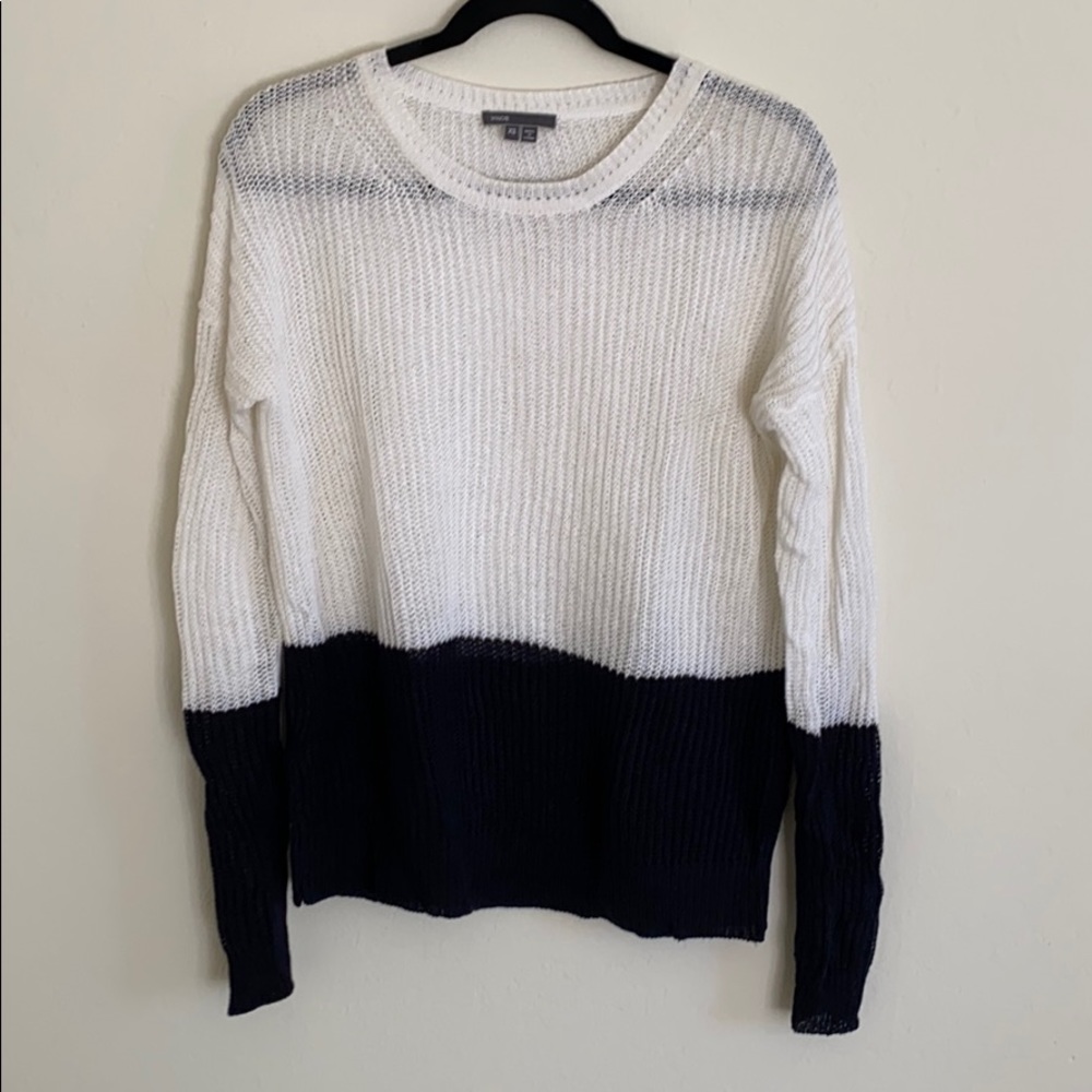 Color block Vince Linen Sweater